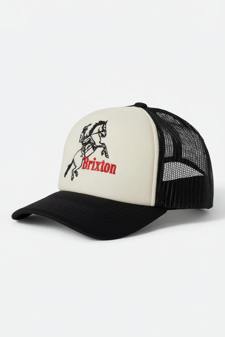 Brixton - Ranching Club Netplus MP Trucker Hat in Black/Off White