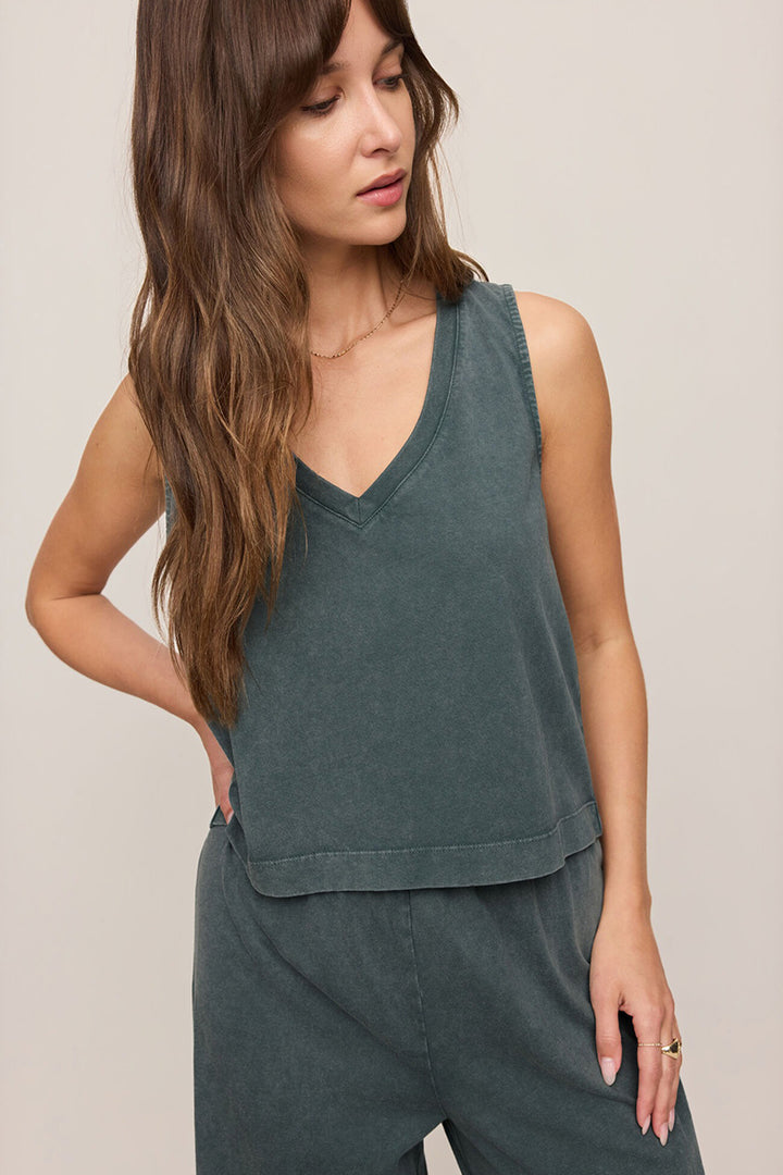 Z Supply - Sloane V-Neck Cotton Jersey Tank