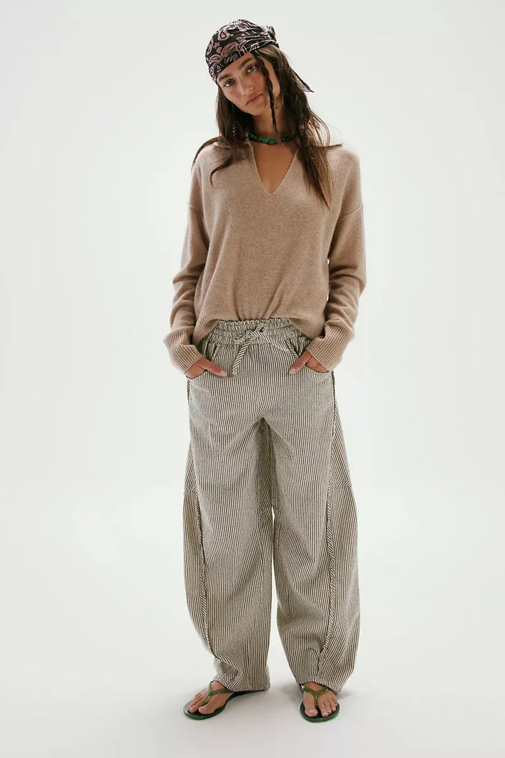 Free People - Something Good Pull-On Barrel Pants in Ivory