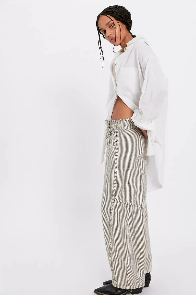 Free People - Something Good Pull-On Barrel Pants in Ivory