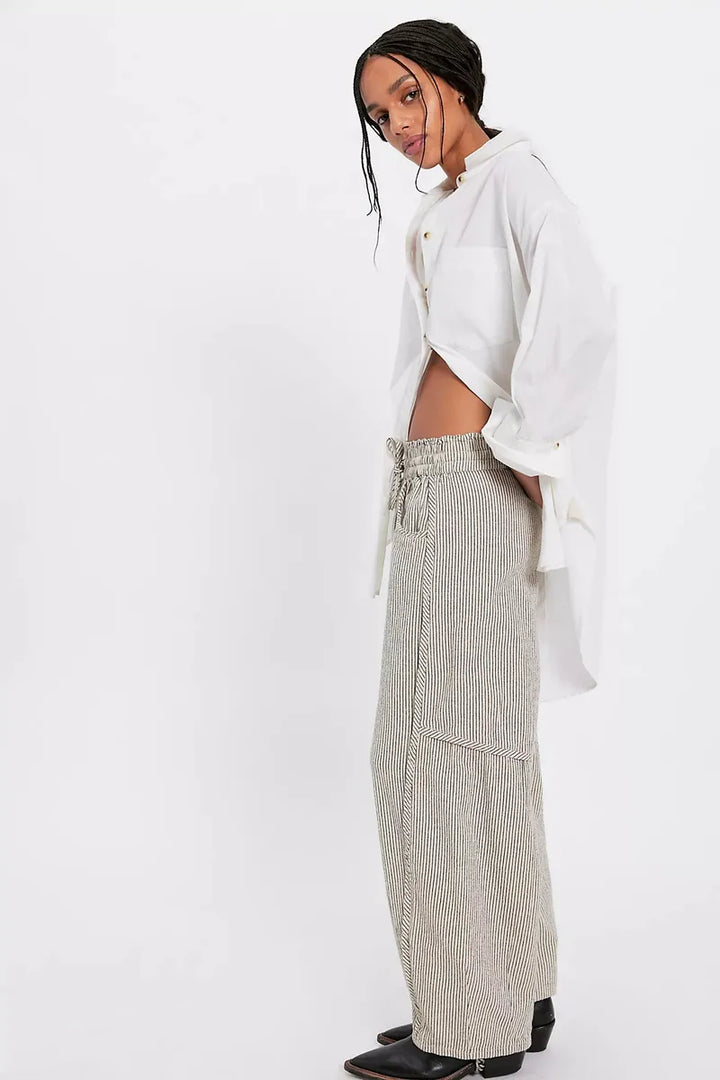 Free People - Something Good Pull-On Barrel Pants in Ivory