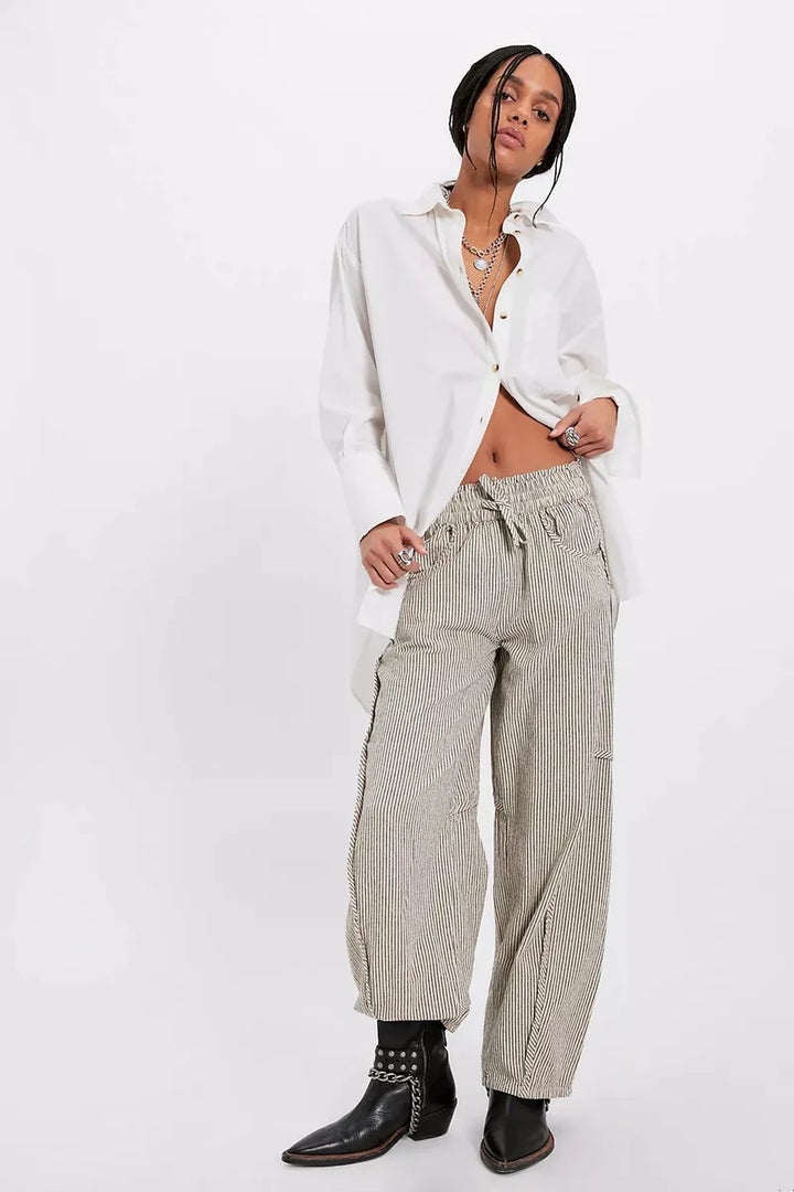 Free People - Something Good Pull-On Barrel Pants in Ivory