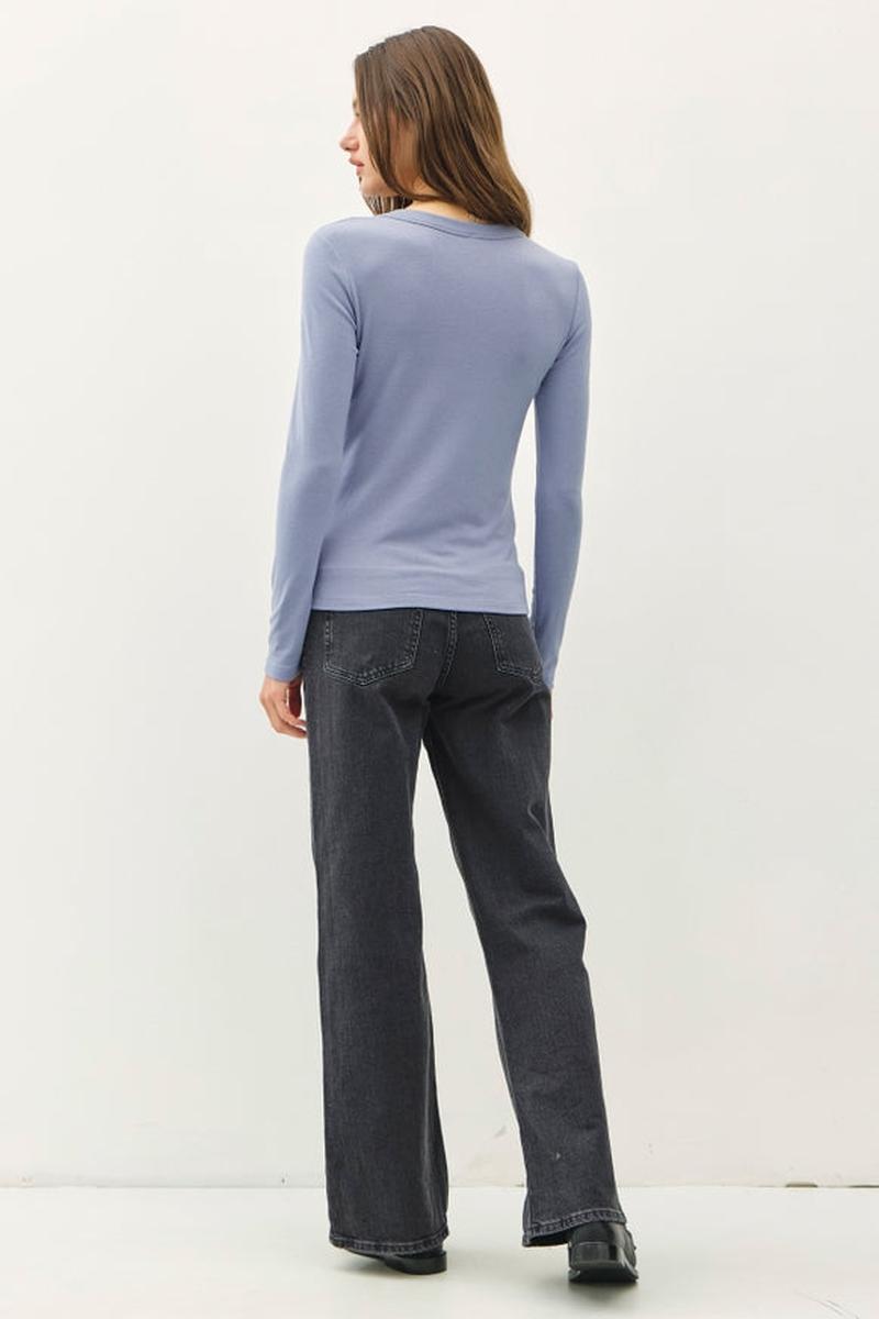 Be Cool - Round Neck Long Sleeve Top