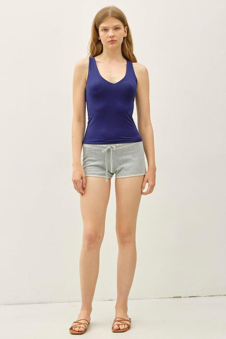 Be Cool - Basic Full Length V-Neck Tank