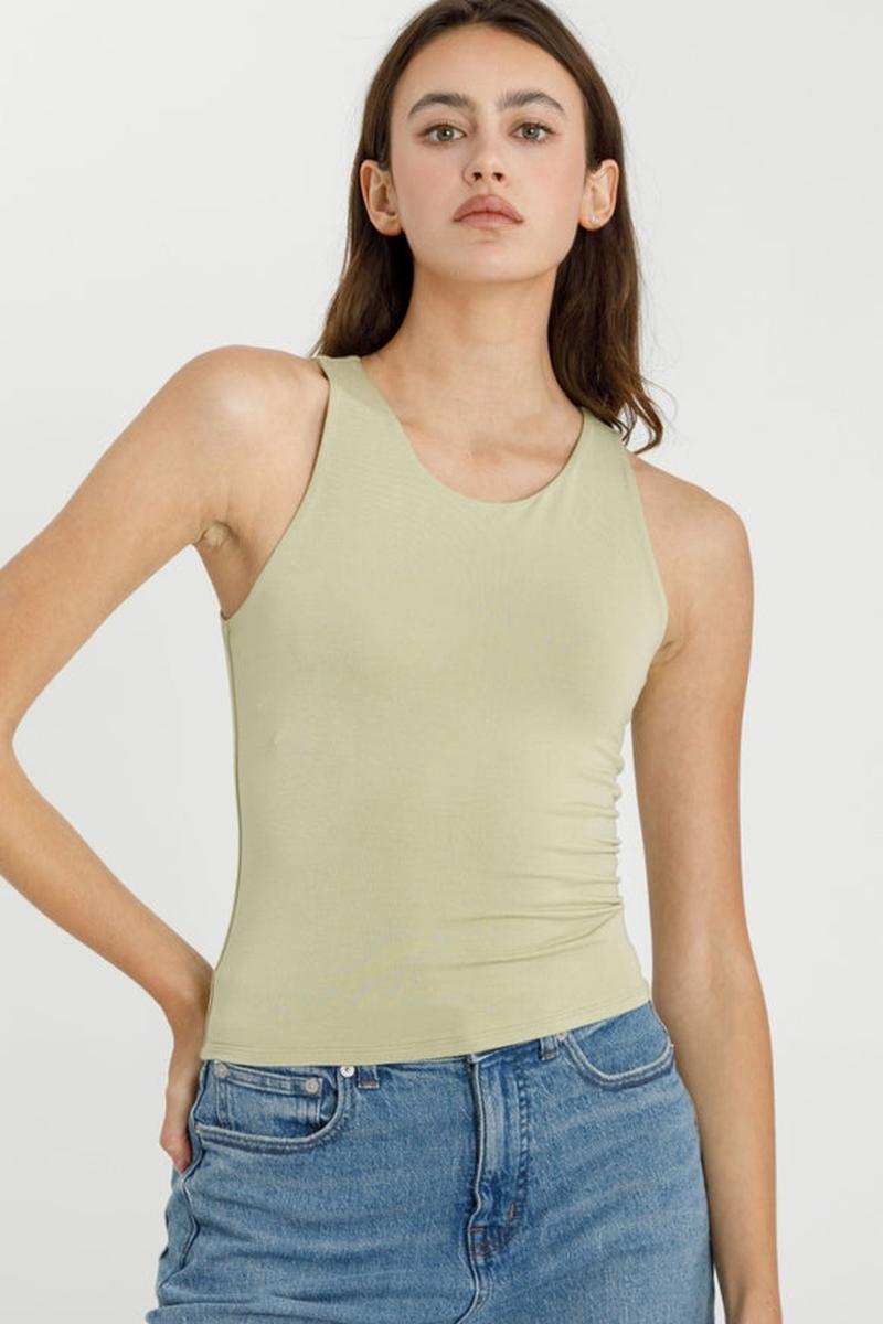 Be Cool - High Round Neck Full Length Basic Tank