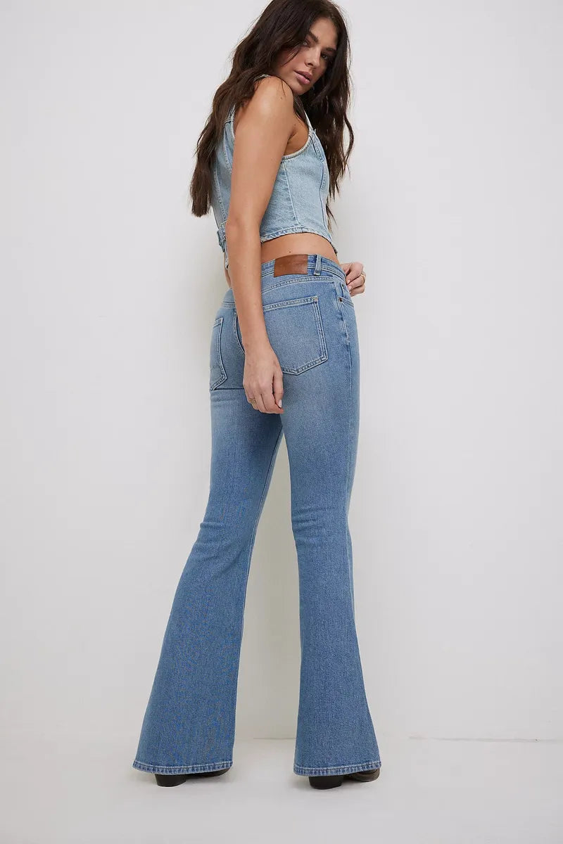 Free People - We The Free Love Bomb Flare Jeans in Dynamite