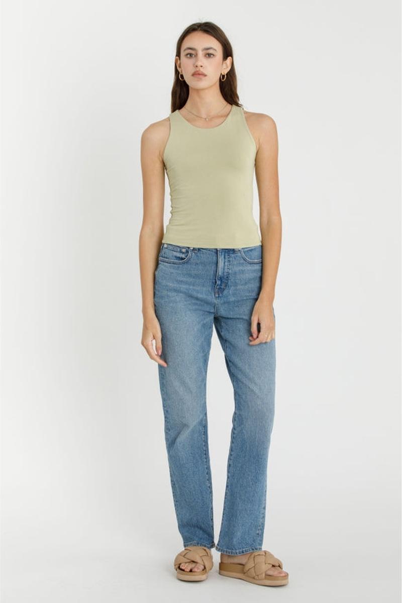 Be Cool - High Round Neck Full Length Basic Tank