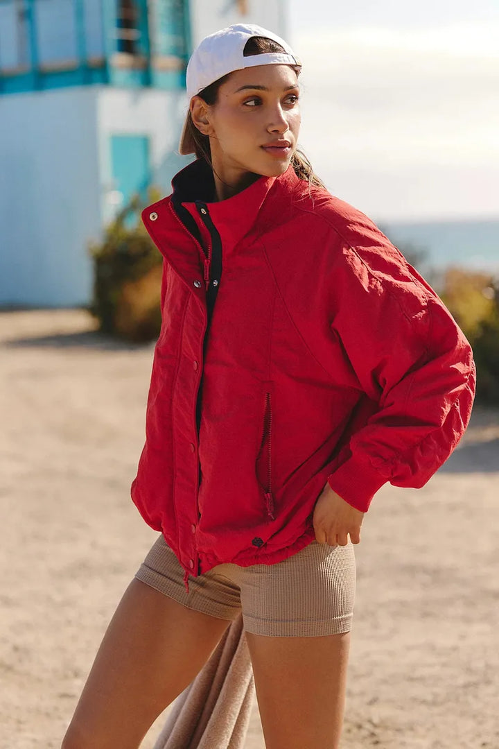 Free People Movement - Field Tripper Jacket in Cranberry Combo
