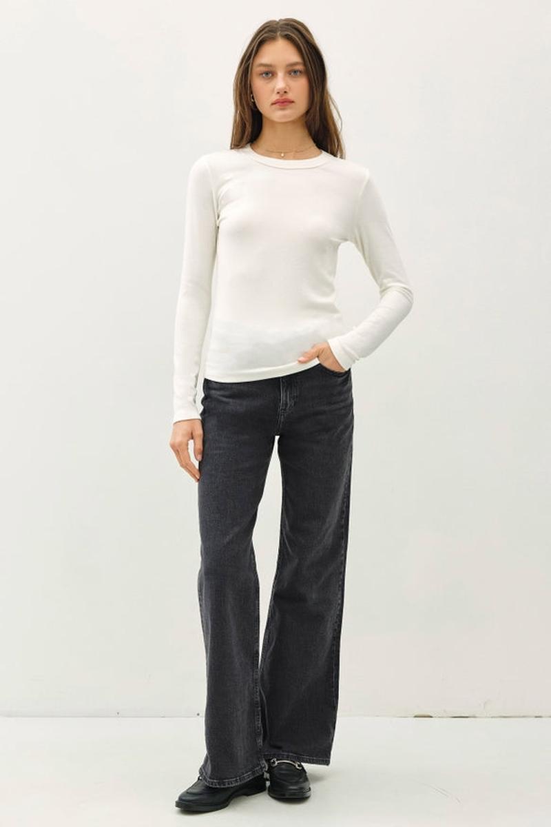 Be Cool - Round Neck Long Sleeve Top