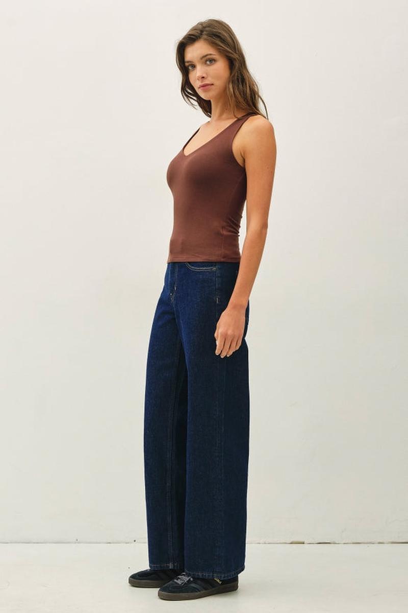 Be Cool - Basic Full Length V-Neck Tank