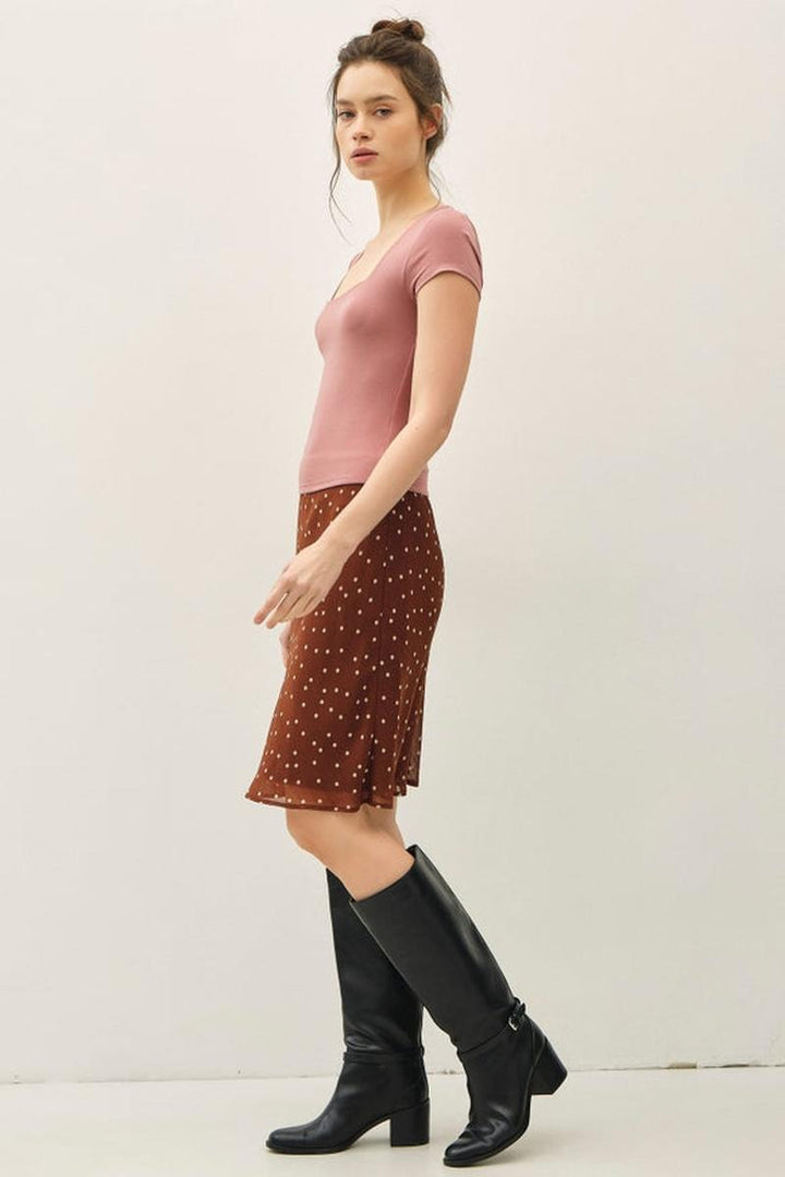 Be Cool - Square Neck Knit Tee