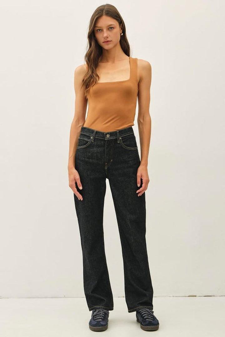 Be Cool - Soft Core Double Lined Square Neck Tank in Dusty Coral