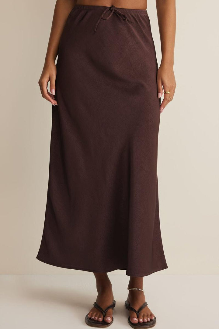 Z Supply - Viva Skirt in Chocolate Cherry
