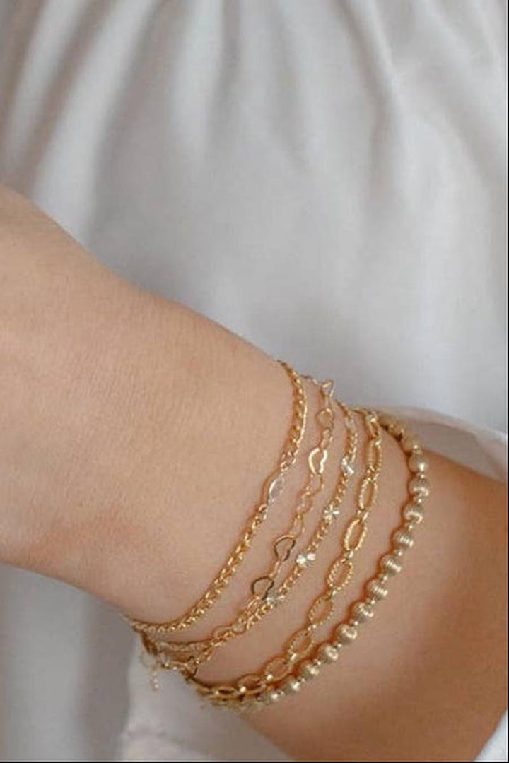 True by Kristy Jewelry - Sweetheart Heart Chain Gold Filled Bracelet
