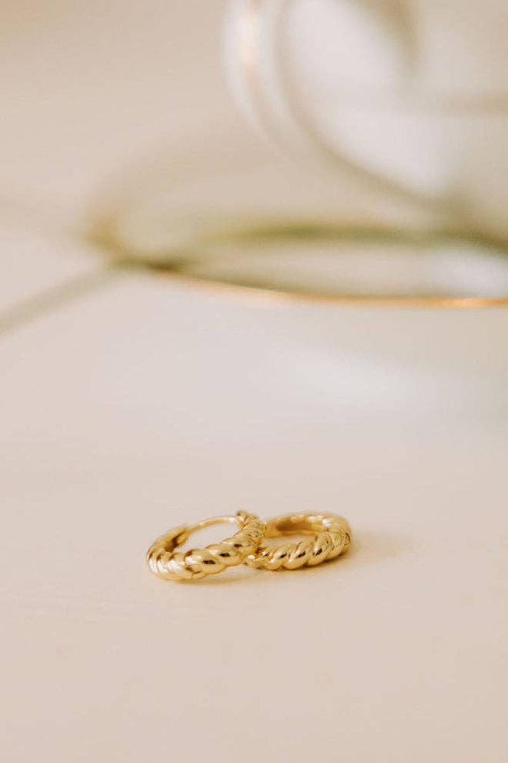 Mauve Jewelry Co. - Brooklyn Twist Hoops in Gold Vermeil