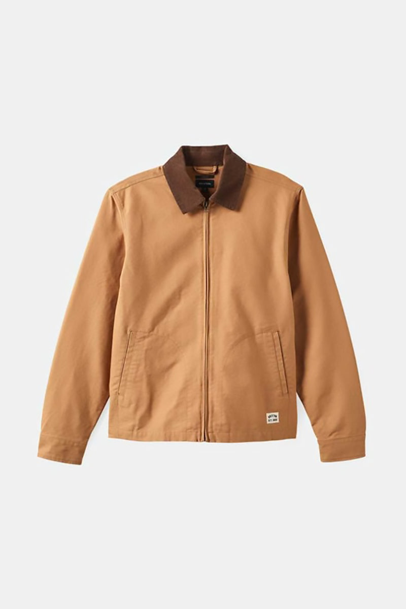 Brixton - Mechanics Women's Garage Zip Jacket in Tobacco Brown