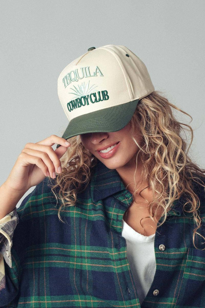 Urban Daizy - Tequila Cowboy Club Embroidered Trucker Cap