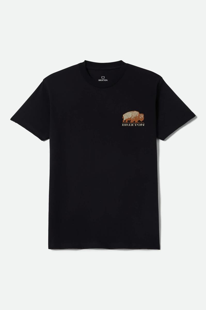 Brixton - Coba Short Sleeve Standard Tee in Black