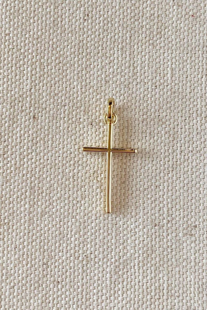 GoldFi - 18k Gold Filled Thin Plain Cross Pendant