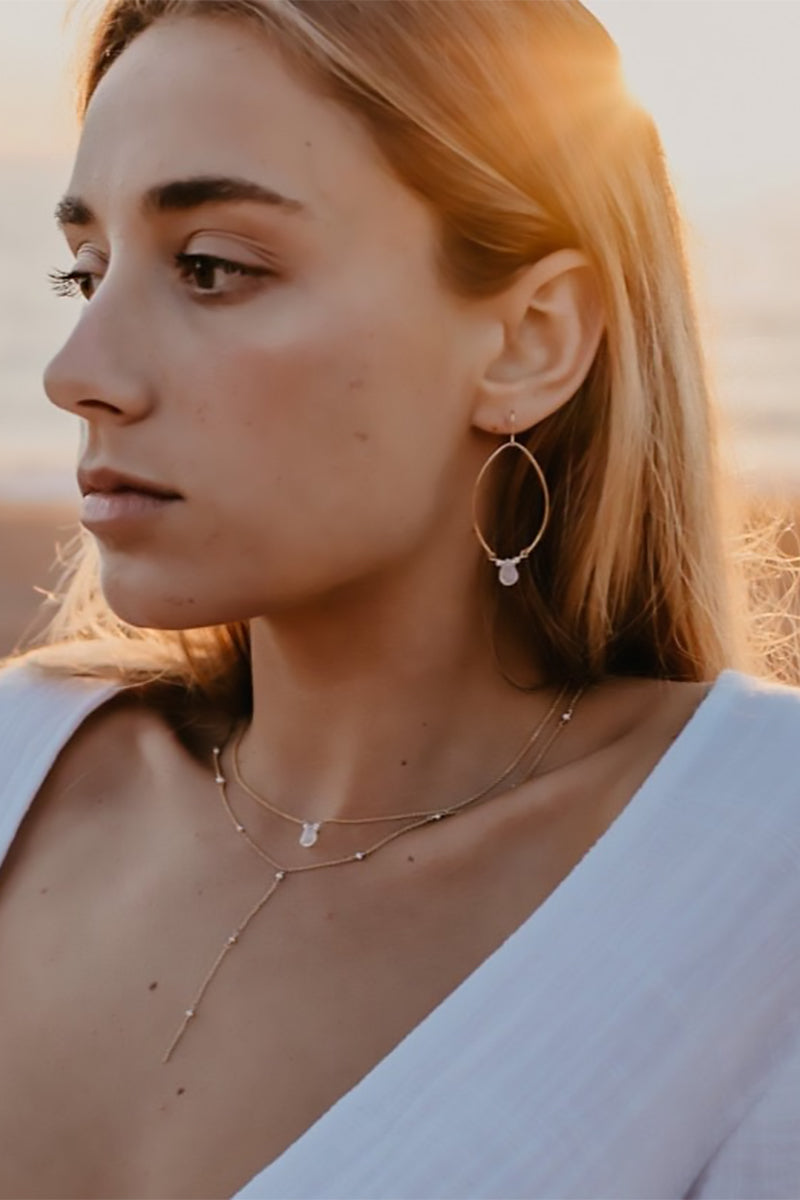 Tree Myriah - Carmel Hoops in 14 kt Gold Fill