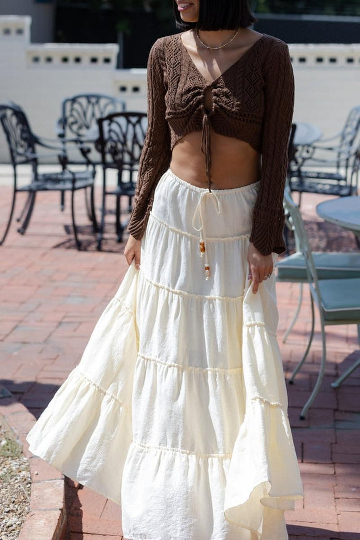 Nectar Clothing - Tiered Maxi Skirt