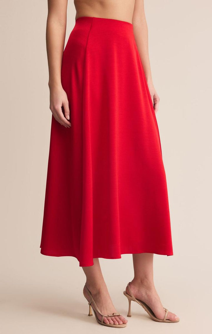 Z Supply - Northpointe Midi Skirt in Festival Red