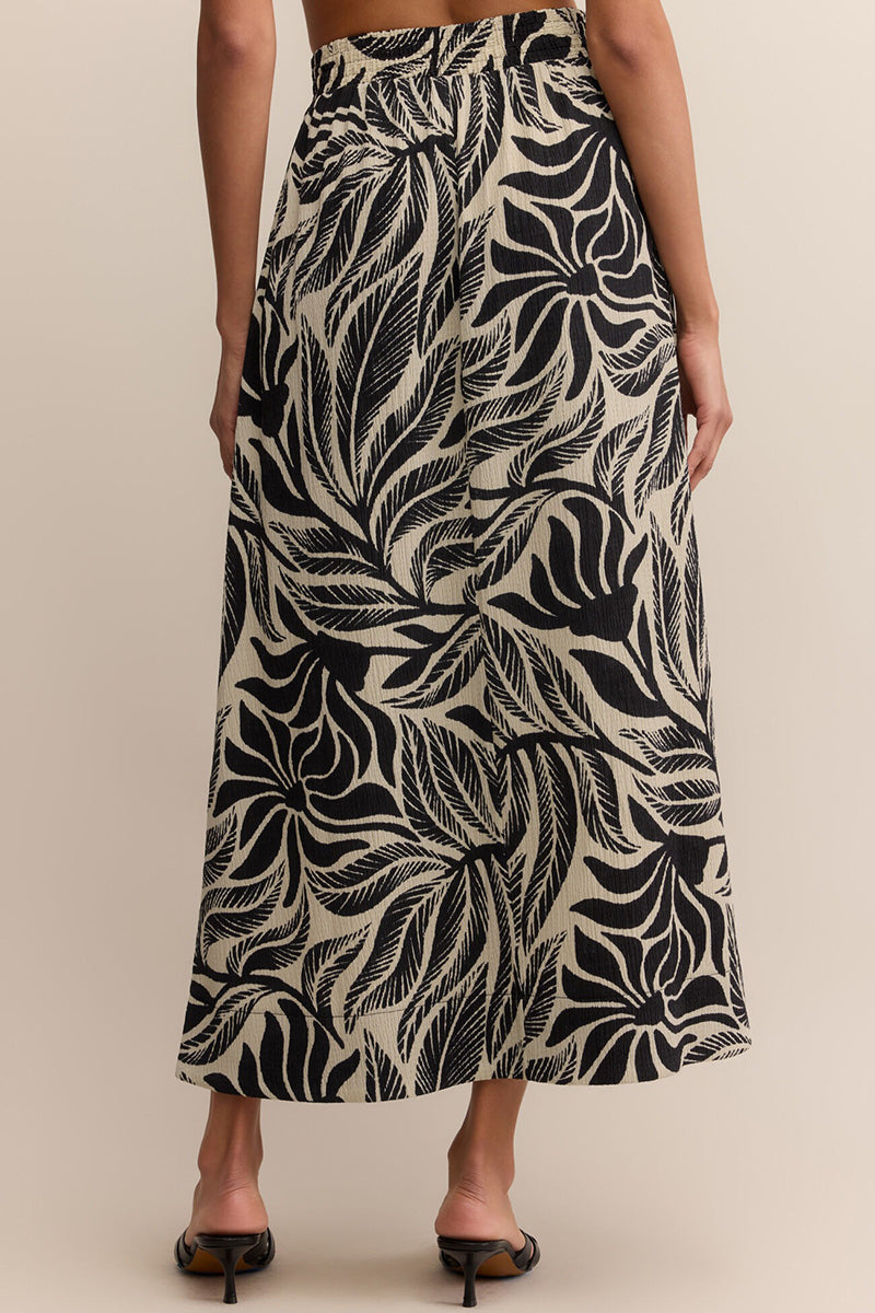 Z Supply - Serendipity Isla Leaf Skirt in Black