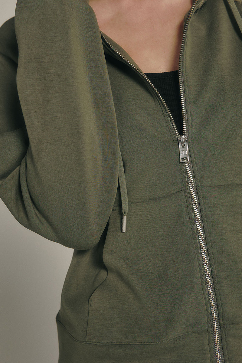 7DIAMONDS - REV™ Full-Zip Hoodie in Olive