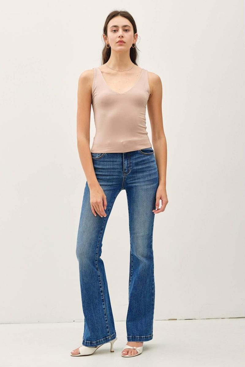 Be Cool - Basic Full Length V-Neck Tank