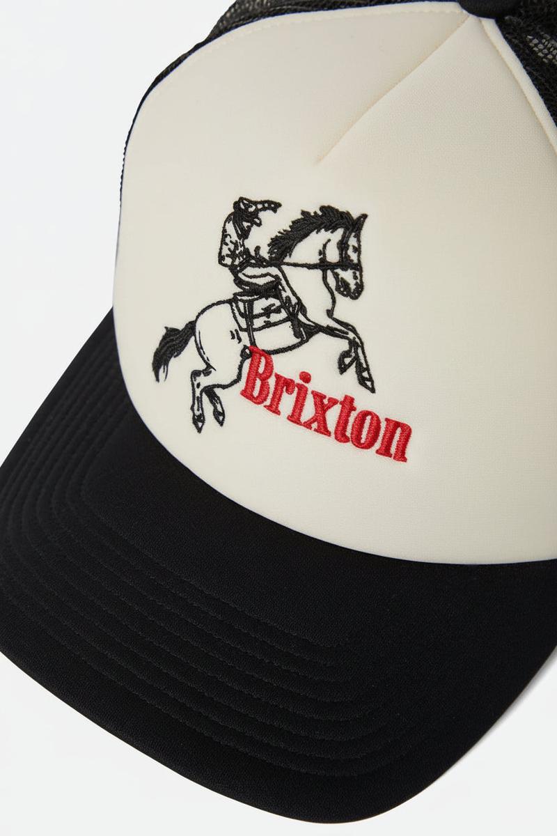 Brixton - Ranching Club Netplus MP Trucker Hat in Black/Off White