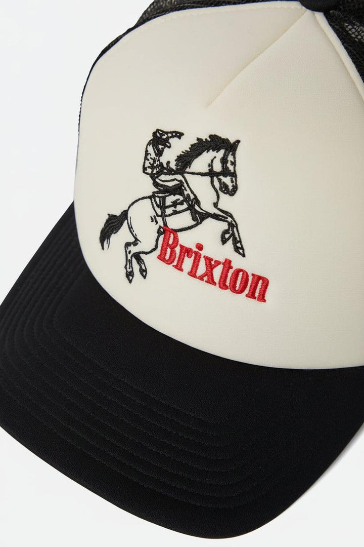 Brixton - Ranching Club Netplus MP Trucker Hat in Black/Off White