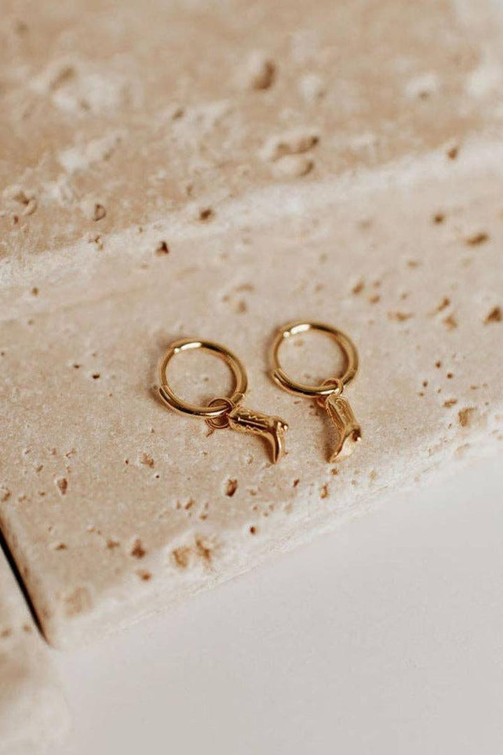Mauve Jewelry Co. - Dolly Boot Hoops in Gold Vermeil