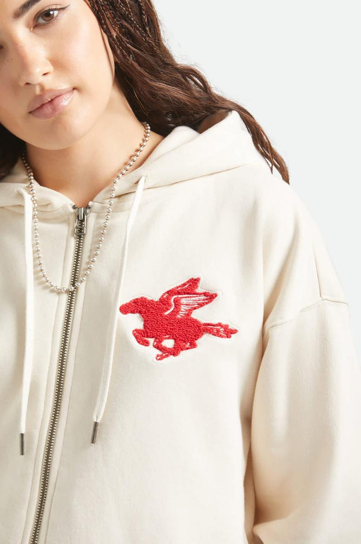 Brixton - Pegasus Zip Hood in Whitecap