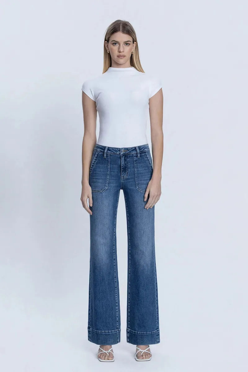 Flying Monkey - High Rise Vintage Flare in Truculent