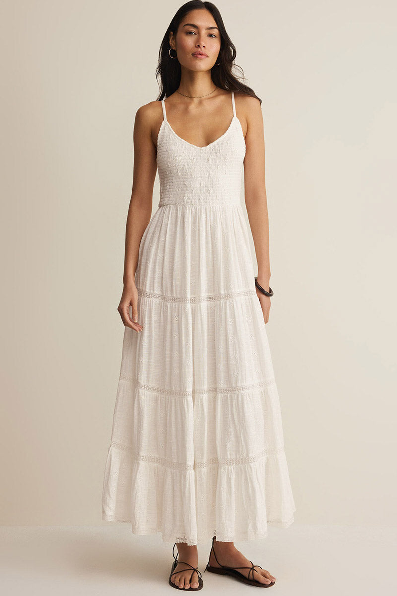 Z Supply - Behati Eyelet Midi Dress - White
