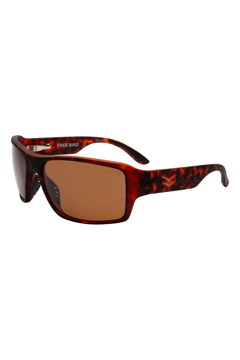 I-SEA - Free Bird with Tort Rubber Soft Touch Frames and Brown Polarized Lenses
