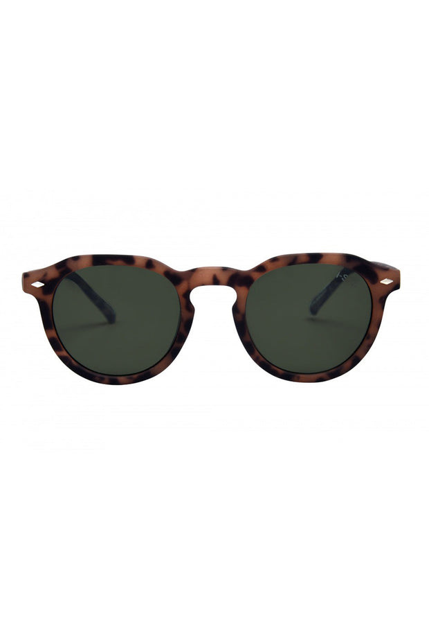 I-SEA - Blair with Blonde Tort Frame and Green Polarized Lenses