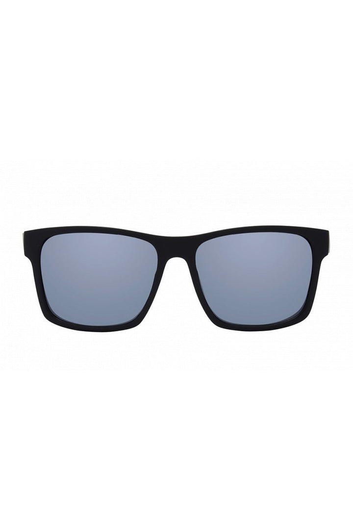 I-SEA - Ryder with Black Frames and Silver Blue Polarized Lenses