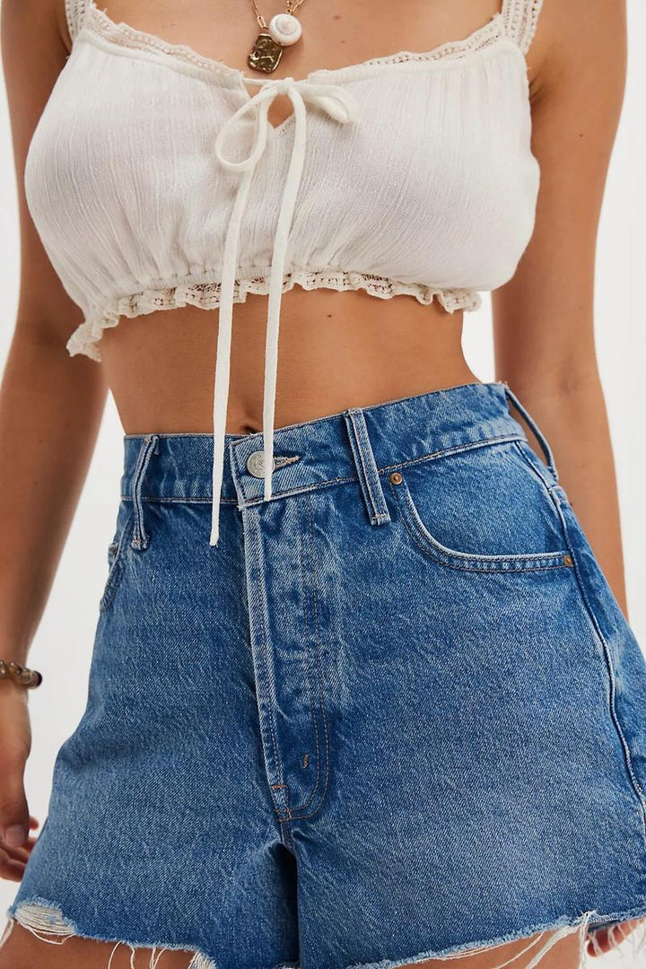 Mother Denim - Snacks! The Main Course Short Fray in Chew Toy