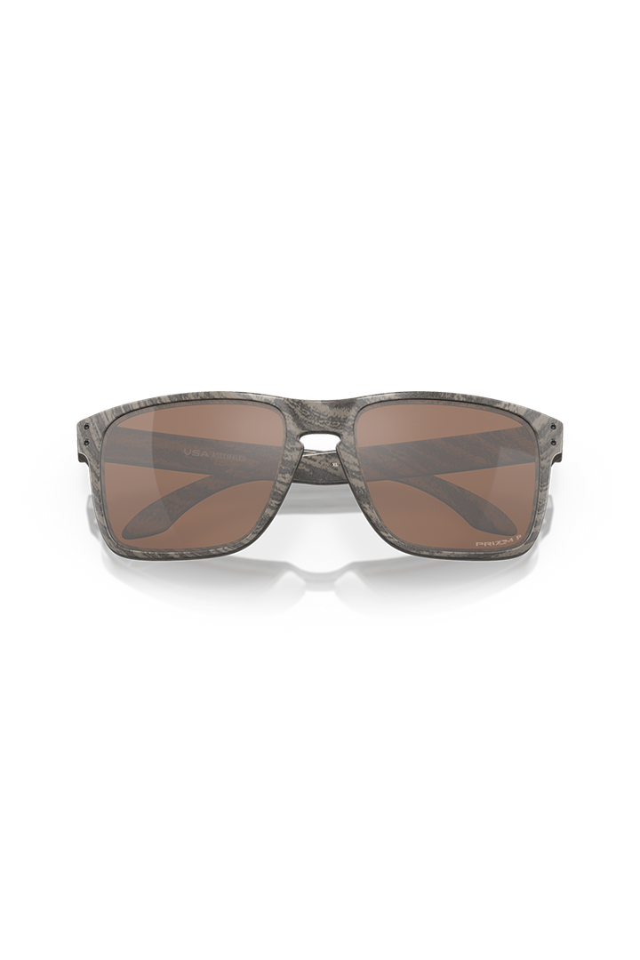 Oakley - Holbrook™ XL with Prizm Tungsten Polarized Lenses and Woodgrain Frame OO9417-0659