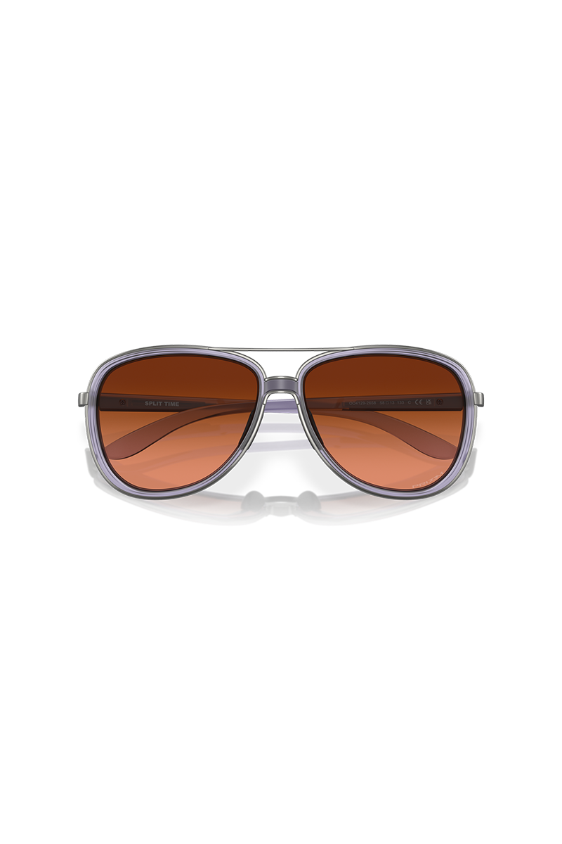 Oakley - Split Time in Matte Trans Lilac Frames with Prizm Brown Gradient Lenses - OO4129-2658