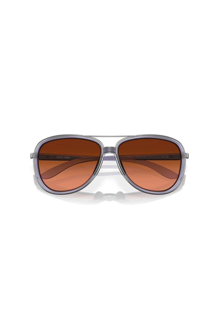 Oakley - Split Time in Matte Trans Lilac Frames with Prizm Brown Gradient Lenses - OO4129-2658