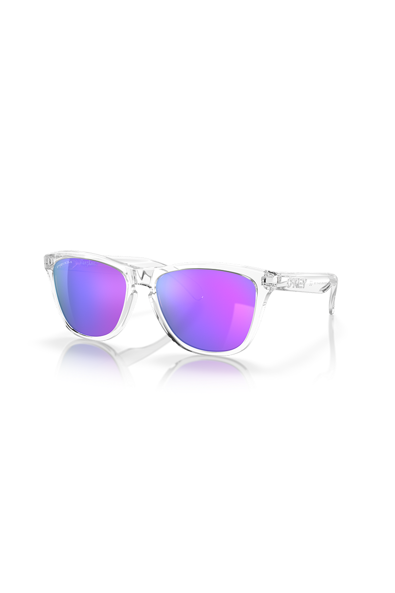 Oakley - Frogskins™ in Polished Clear Frames with Prizm Violet Lenses - OO9013-H755