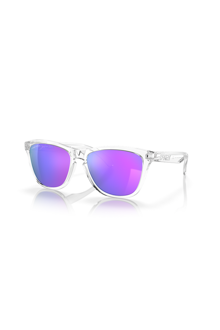 Oakley - Frogskins™ in Polished Clear Frames with Prizm Violet Lenses - OO9013-H755