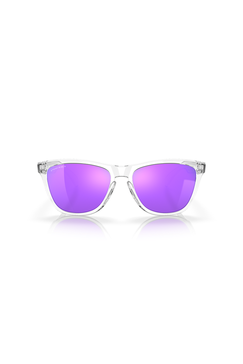 Oakley - Frogskins™ in Polished Clear Frames with Prizm Violet Lenses - OO9013-H755