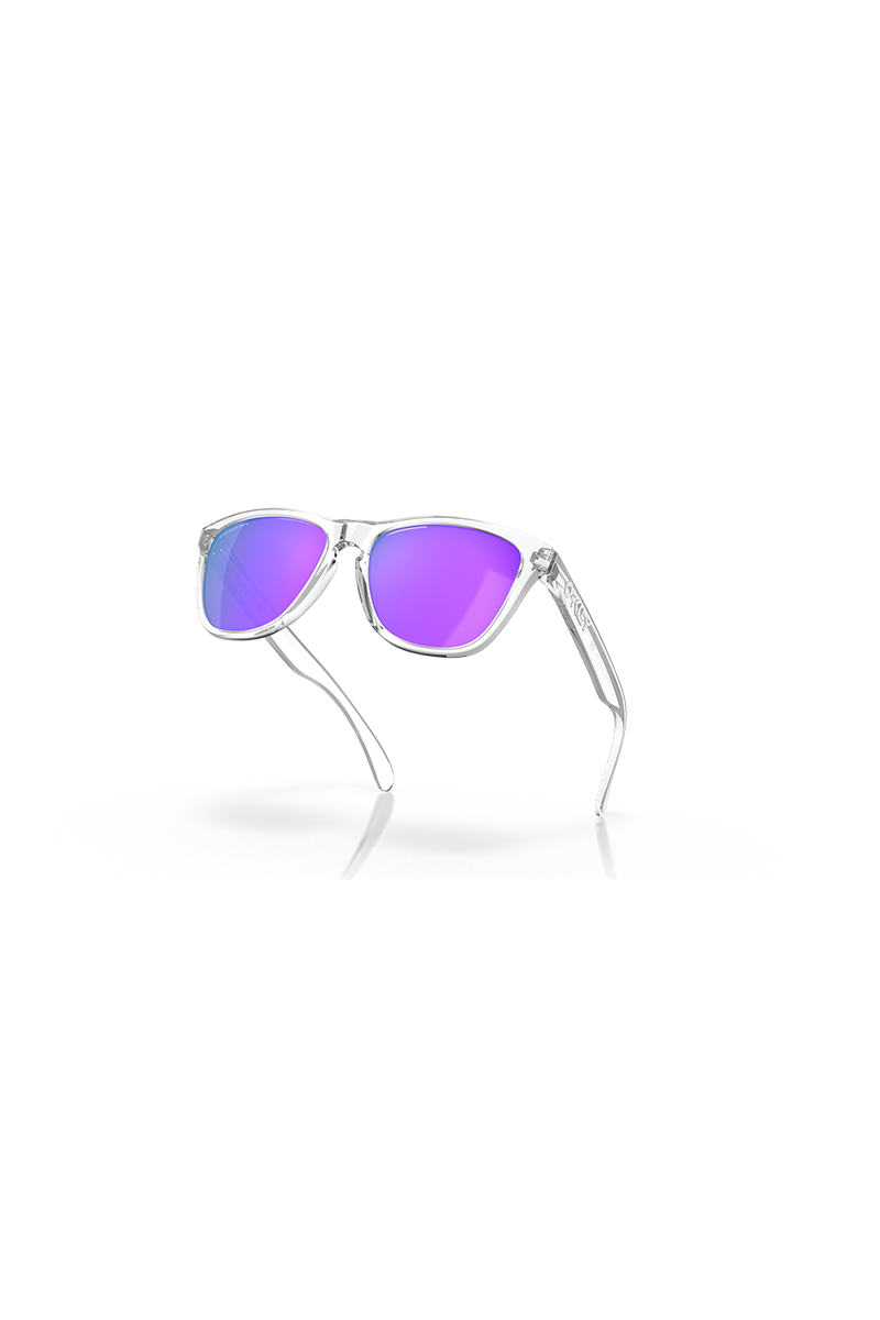 Oakley - Frogskins™ in Polished Clear Frames with Prizm Violet Lenses - OO9013-H755