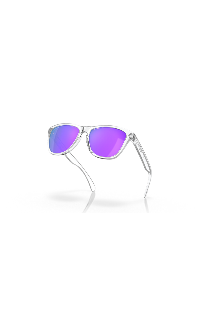 Oakley - Frogskins™ in Polished Clear Frames with Prizm Violet Lenses - OO9013-H755