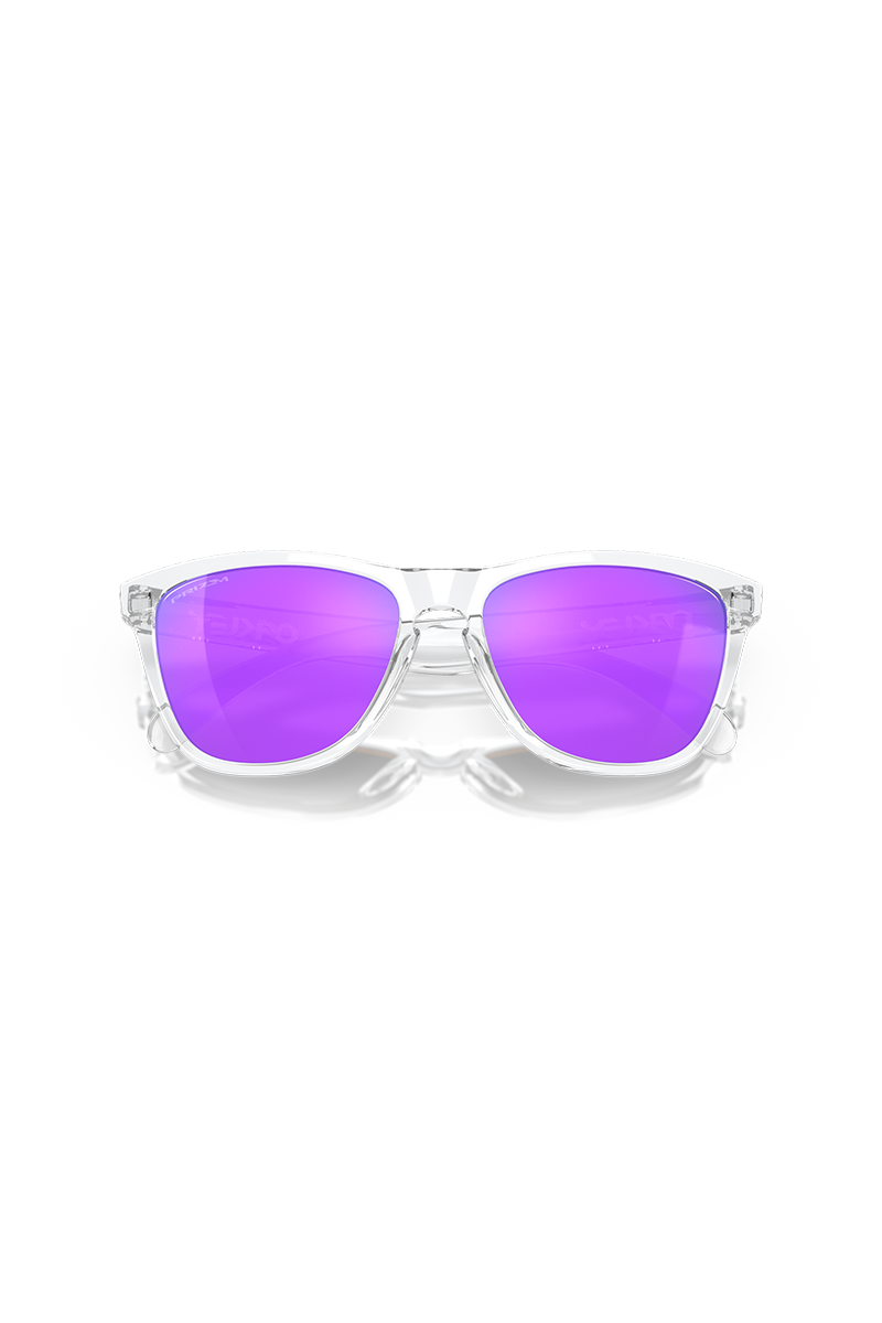 Oakley - Frogskins™ in Polished Clear Frames with Prizm Violet Lenses - OO9013-H755