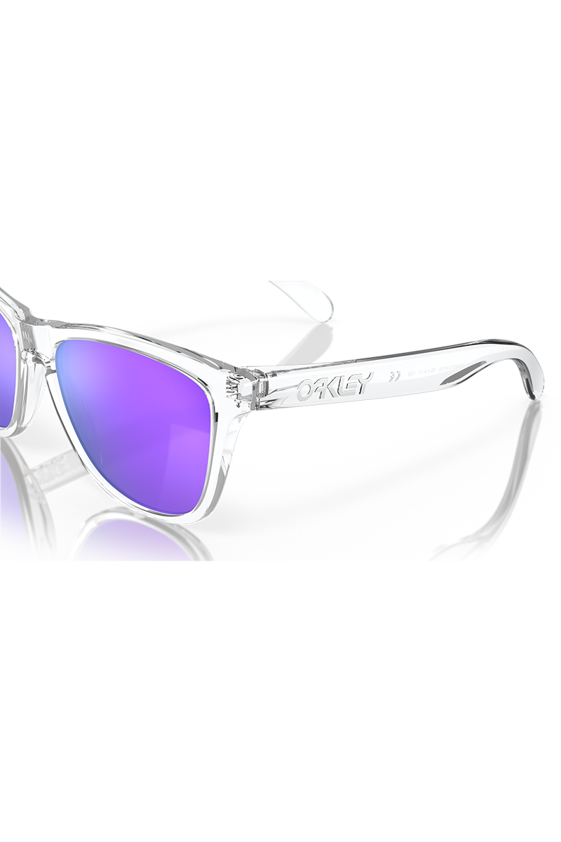 Oakley - Frogskins™ in Polished Clear Frames with Prizm Violet Lenses - OO9013-H755
