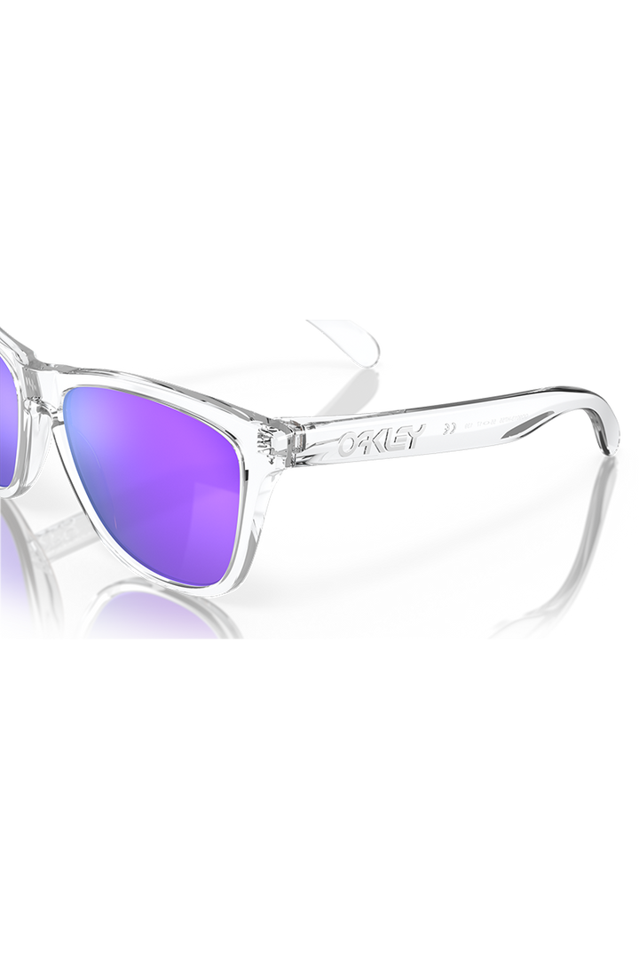 Oakley - Frogskins™ in Polished Clear Frames with Prizm Violet Lenses - OO9013-H755